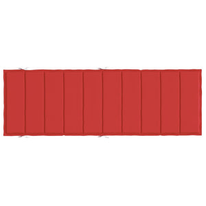 Cuscino per Lettino Prendisole Rosso 186x58x3 cm cod mxl 65317