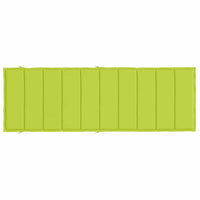 Cuscino per Lettino Verde Intenso 186x58x3 cm in Tessuto Oxford 314169