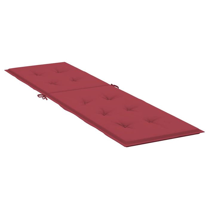 Cuscino per Sdraio Rosso Vino (75+105)x50x4 cm 314182