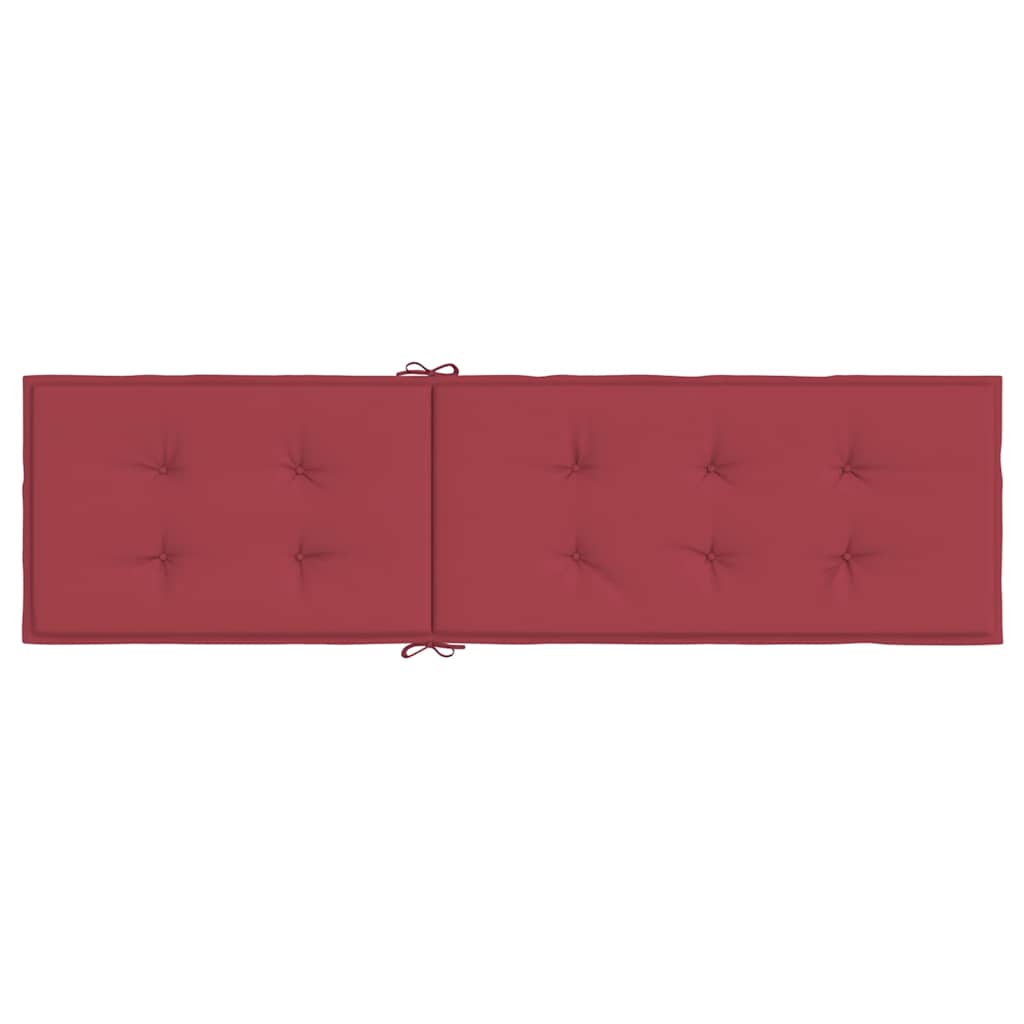 Cuscino per Sdraio Rosso Vino (75+105)x50x4 cm 314182