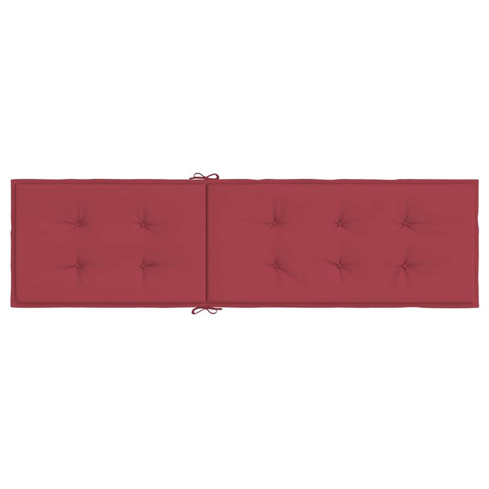 Cuscino per Sdraio Rosso Vino (75+105)x50x4 cm 314182