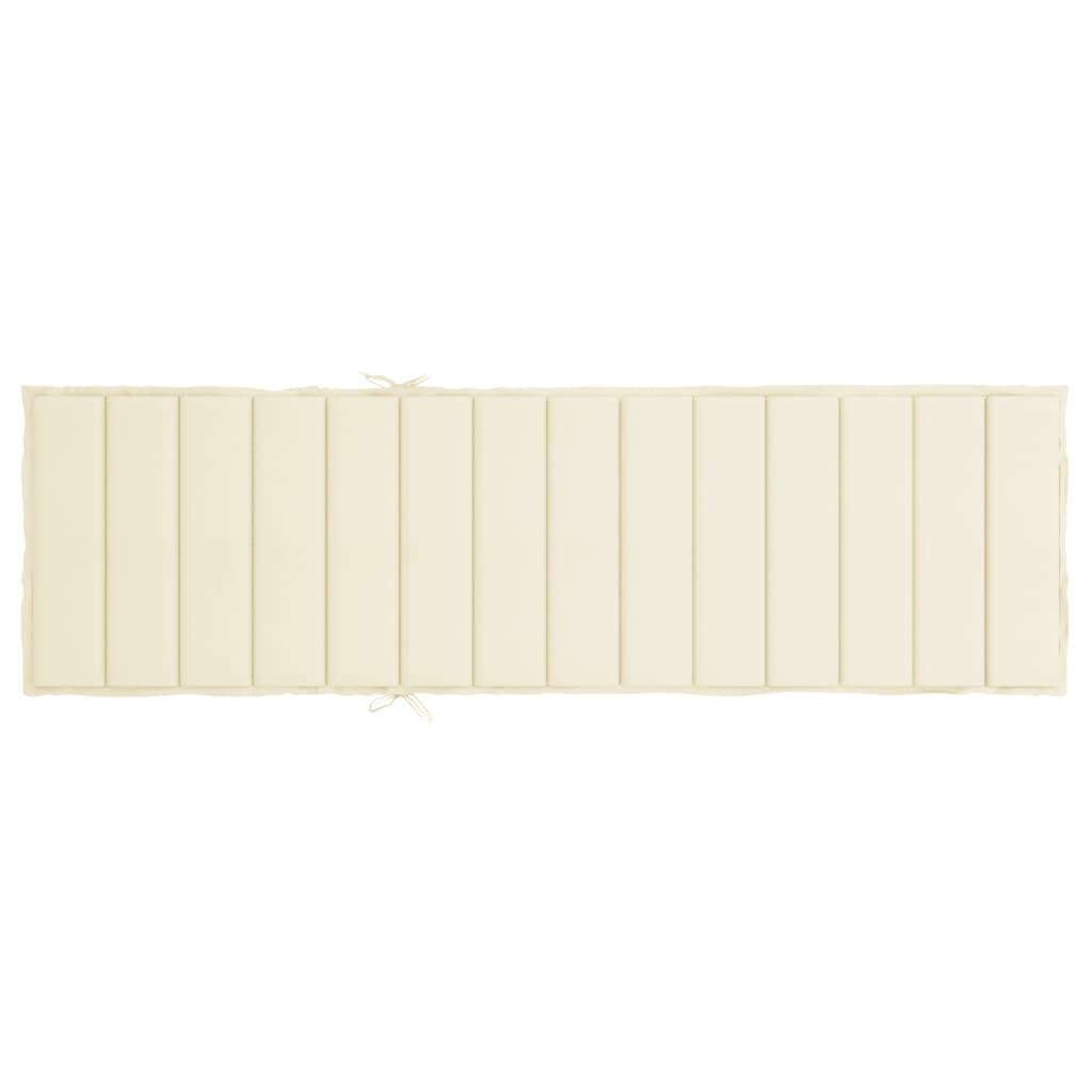 Cuscino per Lettino Prendisole Crema 200x50x3 cm in Tessuto cod mxl 53253