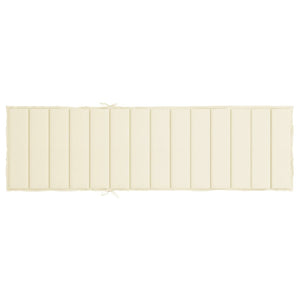 Cuscino per Lettino Prendisole Crema 200x50x3 cm in Tessuto cod mxl 53253