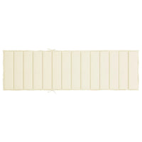 Cuscino per Lettino Prendisole Crema 200x60x3 cm in Tessuto cod mxl 52679