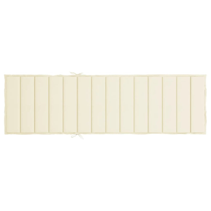 Cuscino per Lettino Prendisole Crema 200x60x3 cm in Tessuto cod mxl 52679