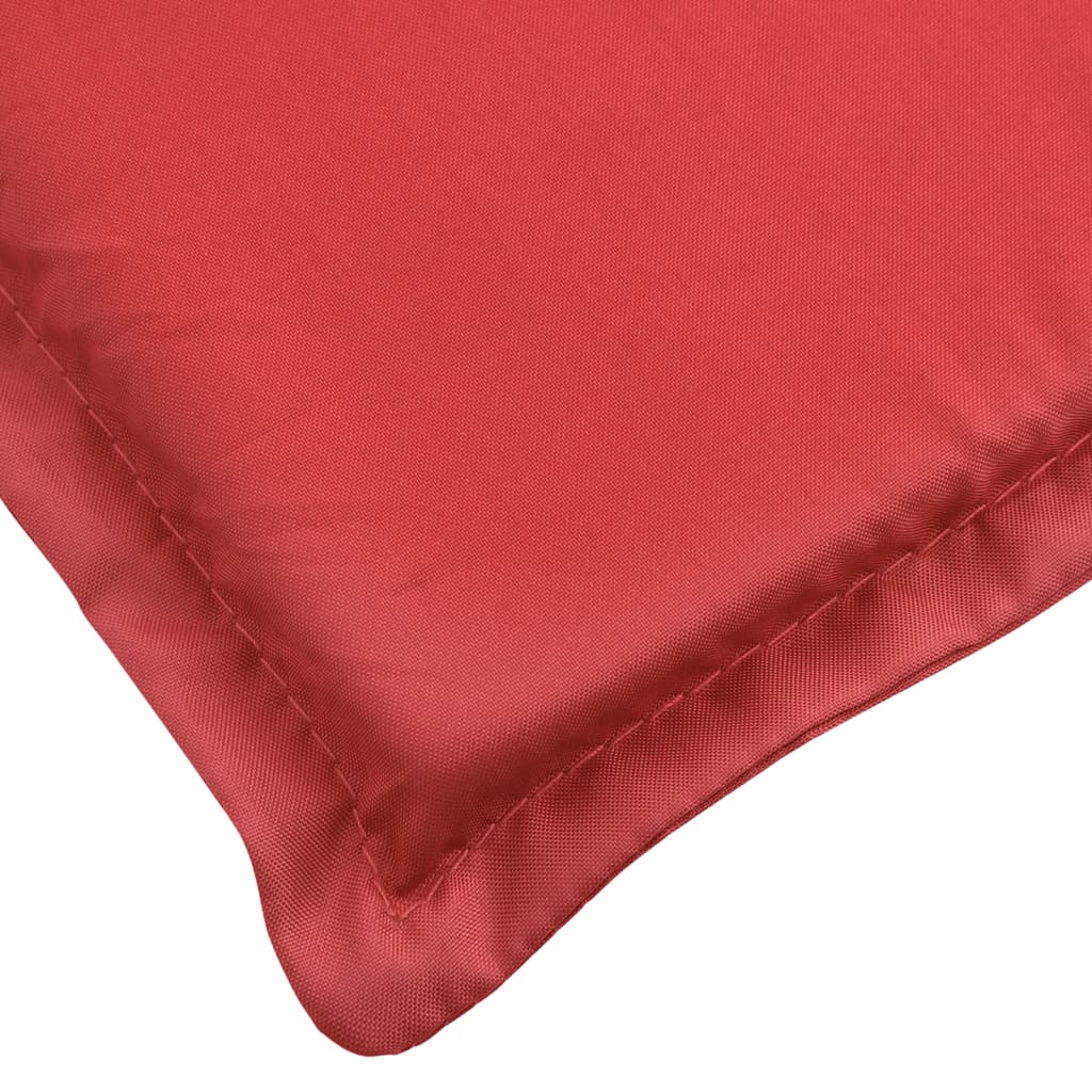 Cuscino per Lettino Rosso 200x60x3 cm in Tessuto Oxford 314209