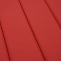 Cuscino per Lettino Rosso 200x60x3 cm in Tessuto Oxford