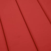 Cuscino per Lettino Rosso 200x70x3 cm in Tessuto Oxford
