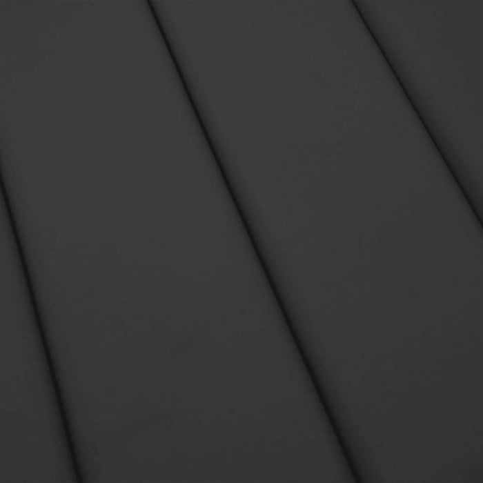 Cuscino per Lettino Nero 200x70x3 cm in Tessuto Oxford 314225