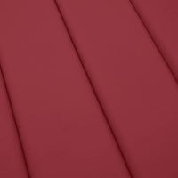 Cuscino per Lettino Rosso Vino 200x70x3 cm in Tessuto Oxford 314227