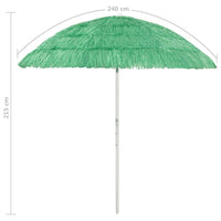 Ombrellone da Spiaggia Hawaii Verde 240 cm 314698