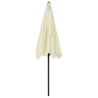 Ombrellone da spiaggia 200 x 125 cm giallo sabbia 02_0008396