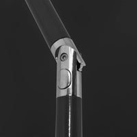 Ombrellone da Spiaggia Nero 200x125 cm 314733