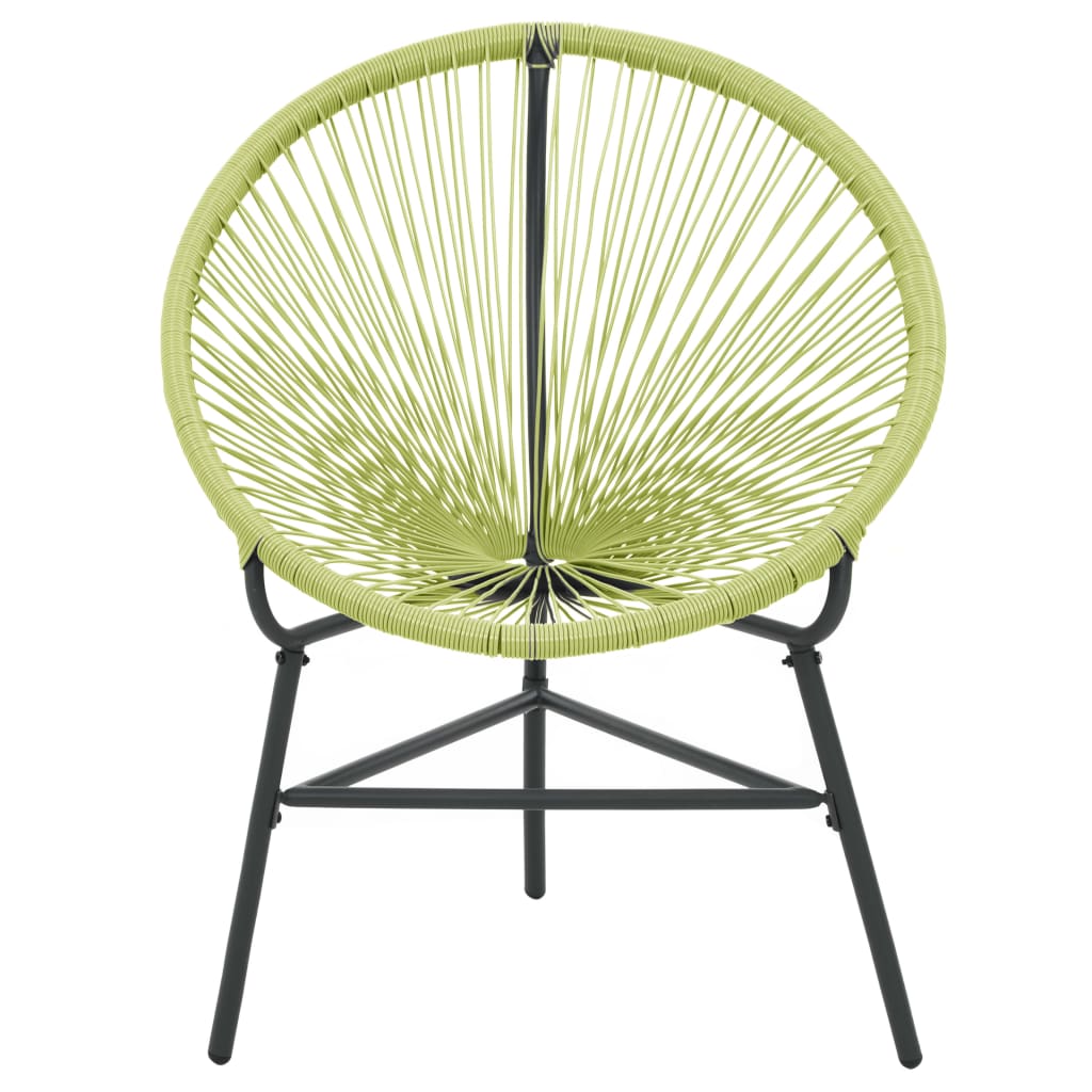 Sedia Acapulco da Giardino in Polyrattan Verde 313141