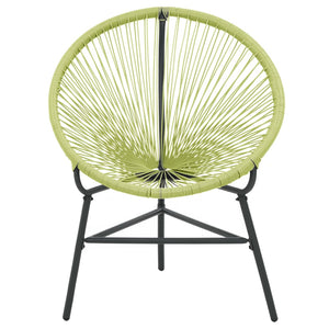 Sedia Acapulco da Giardino in Polyrattan Verde 313141