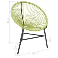 Sedia Acapulco da Giardino in Polyattan Verde cod mxl 22849