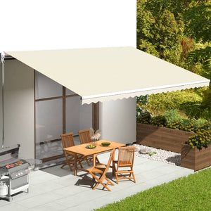 Tessuto di Ricambio per Tenda da Sole Crema 6x3,5 m 311934