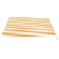 Tessuto di Ricambio per Tenda da Sole Giallo e Bianco 4,5x3,5 m 311940