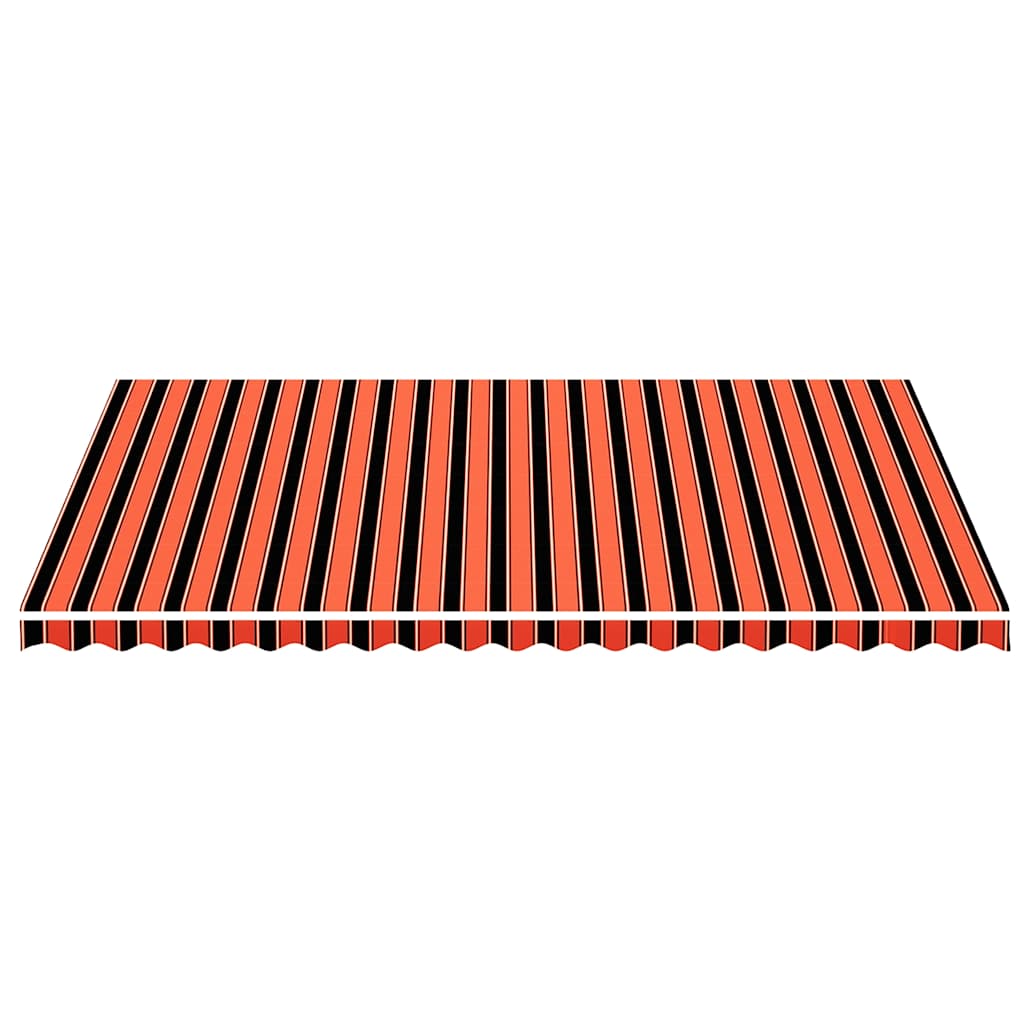 Tessuto di Ricambio Tenda da Sole Arancione e Marrone 5x3,5 m 311962