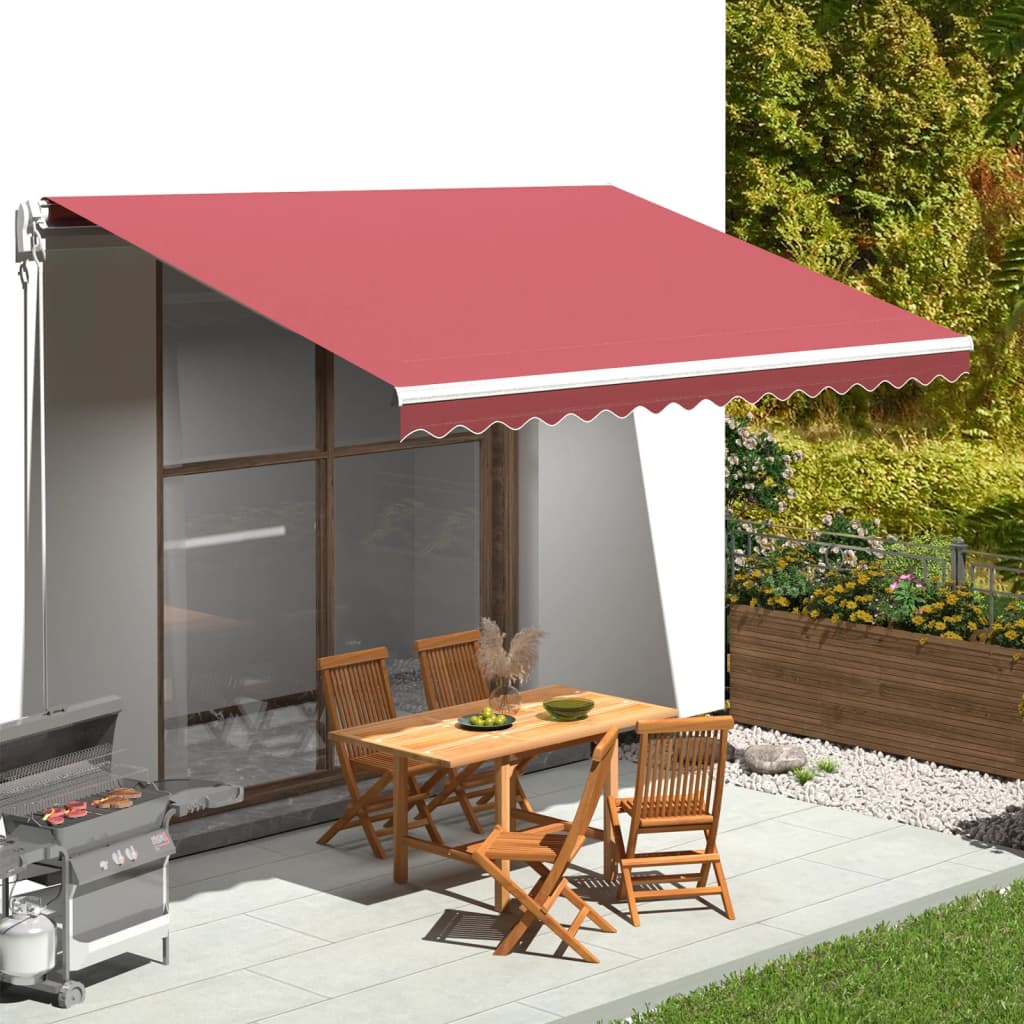Tessuto di Ricambio per Tenda da Sole Rosso Borgogna 4,5x3,5 m cod mxl 54769