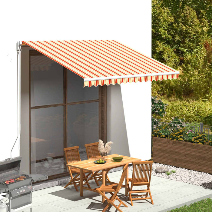 Tessuto di Ricambio per Tenda da Sole Giallo e Arancio 3x2,5 m cod mxl 68321