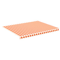 Tessuto di Ricambio per Tenda da Sole Giallo e Arancio 4,5x3,5m 312020