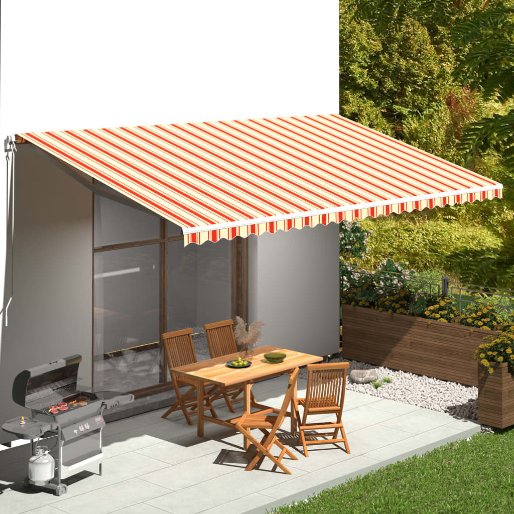 Tessuto di Ricambio per Tenda da Sole Giallo e Arancio 6x3 m 312023