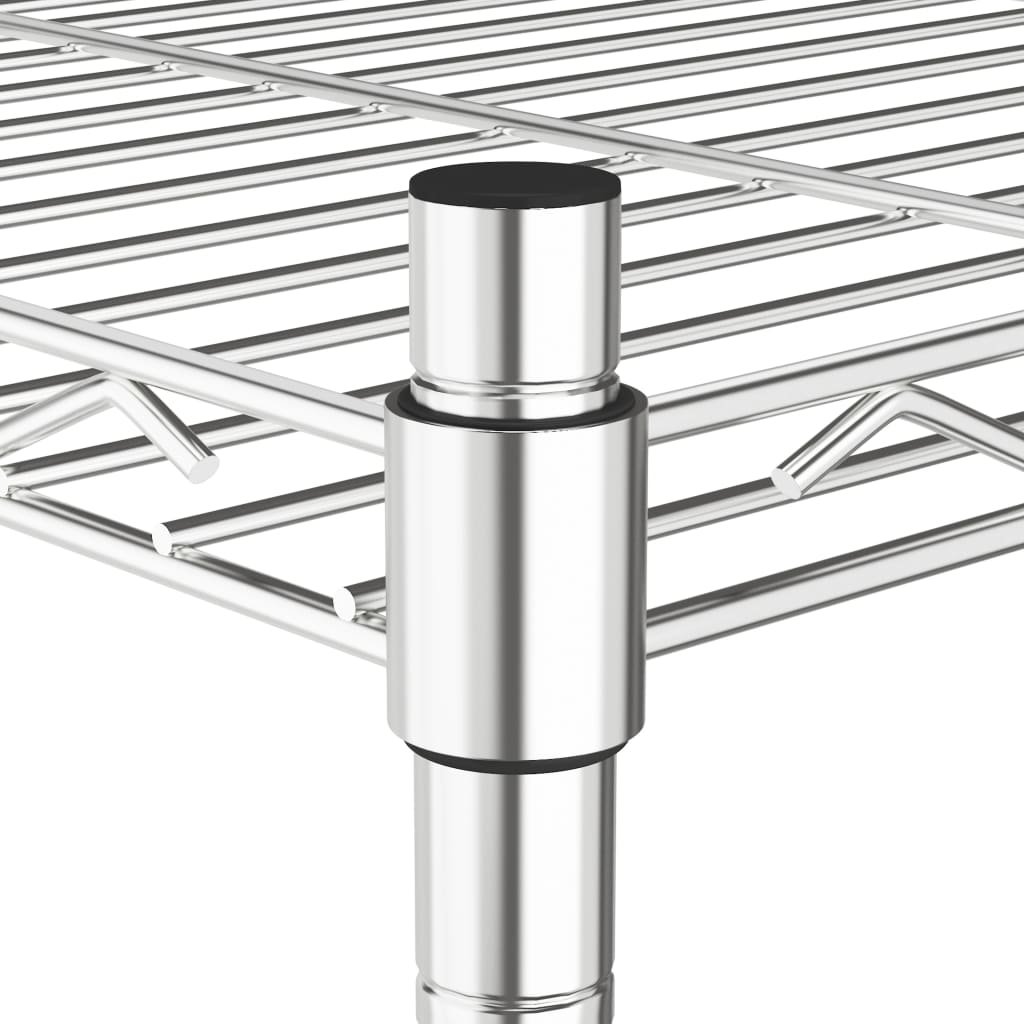 Scaffale a 5 Livelli 90x35x180 cm Cromato 250 kg 324623