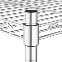 Scaffale a 5 Livelli 90x35x180 cm Cromato 250 kg 324623