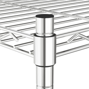 Scaffale a 5 Livelli 90x35x180 cm Cromato 250 kg 324623