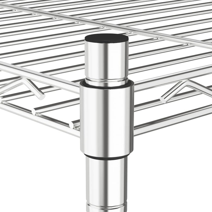 Scaffale a 5 Livelli 90x35x180 cm Cromato 250 kg 324623