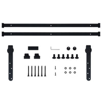 Kit Mini Anta Scorrevole Armadio in Acciaio al Carbonio 200 cm 148014