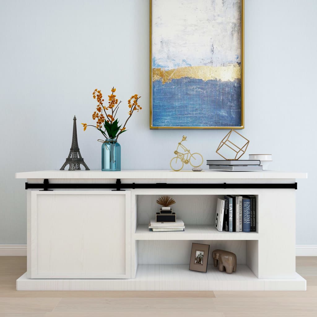 Kit Mini Anta Scorrevole Armadio in Acciaio al Carbonio 200 cm 148018