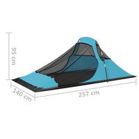 Tenda da Campeggio 317x240x100 cm Blu cod mxl 76963