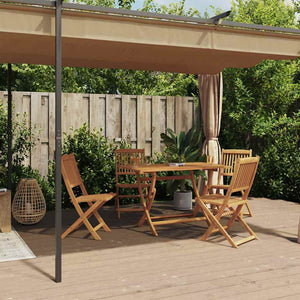 Gazebo con Tende 6x3 cm Grigio Talpa in Acciaio 313900