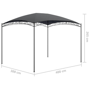 Gazebo 3x4x2,65 m Antracite 180 g/mÂ²