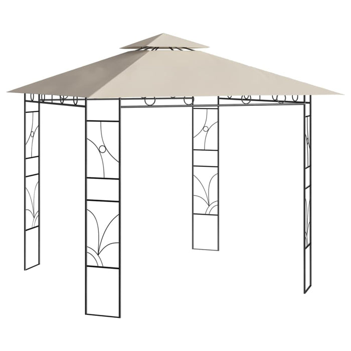 Gazebo 3x3x2,7 m Crema 160 g/mÂ²cod mxl 71362