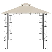 Gazebo 3x3x2,7 m Crema 160 g/m² 313912