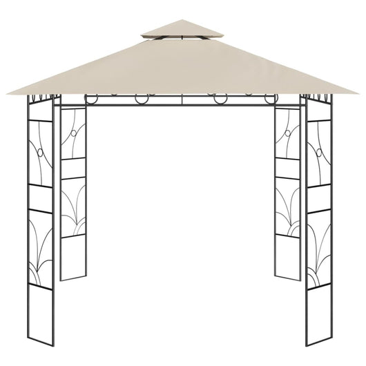 Gazebo 3x3x2,7 m Crema 160 g/mÂ²cod mxl 71362