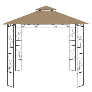 Gazebo 3x3x2,7 m Grigio Talpa 160 g/mÂ²