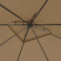 Gazebo 3x3x2,7 m Grigio Talpa 160 g/mÂ²