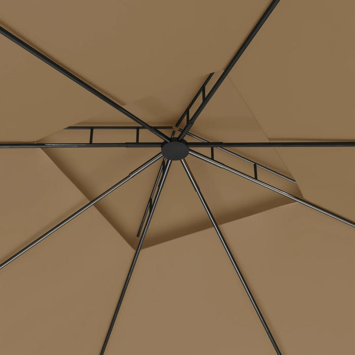 Gazebo 3x3x2,7 m Grigio Talpa 160 g/mÂ²