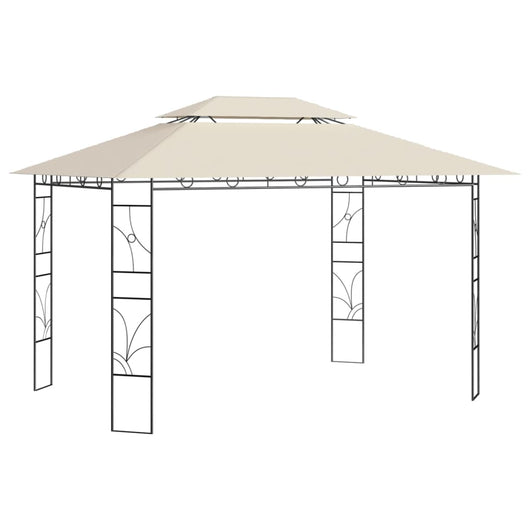 Gazebo 4x3x2,7 m Crema 160 g/mÂ²