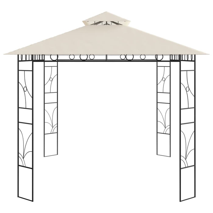 Gazebo 4x3x2,7 m Crema 160 g/m² 313915