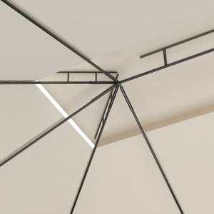 Gazebo 4x3x2,7 m Crema 160 g/m² 313915