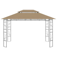 Gazebo 4x3x2,7 m Grigio Talpa 160 g/m² 313916