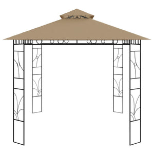 Gazebo 4x3x2,7 m Grigio Talpa 160 g/m² 313916