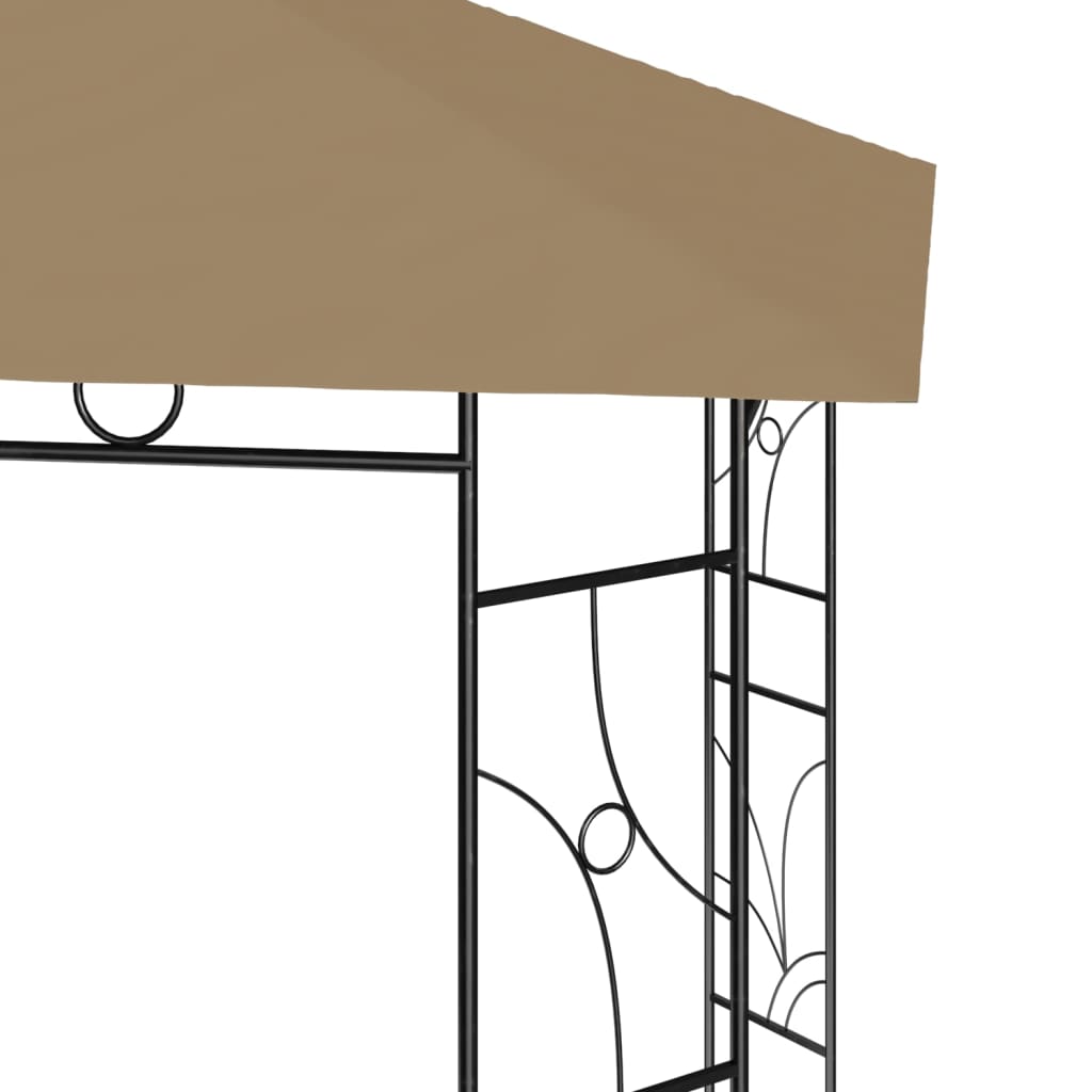 Gazebo 4x3x2,7 m Grigio Talpa 160 g/m² 313916