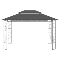 Gazebo 4x3x2,7 m Antracite 160 g/mÂ²