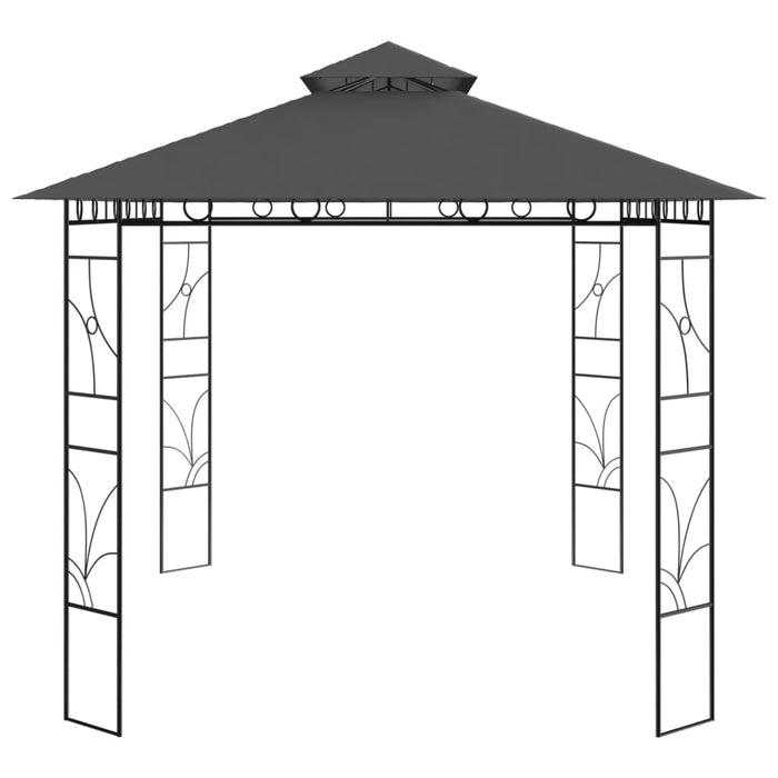 Gazebo 4x3x2,7 m Antracite 160 g/mÂ²